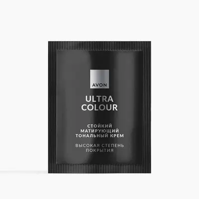 Стойкий матирующий тональный крем Ultra Colour — пробный образец, 2 мл