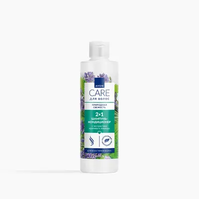 2 в 1 Шампунь-кондиционер для волос «Природная свежесть», 250 мл
